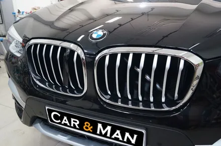 대구 bmw x3 그릴랩핑/사이드미러랩핑/생활보호 ppf(트렁크리드) 시공 카앤맨 / 대구 북구 검단동