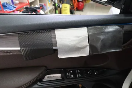 bmw x5 (F15) 실내랩핑 티타늄  브러시 시공 대구 / 카앤맨 / 대구 북구 검단동