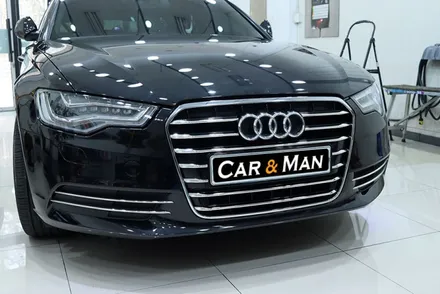 대구 아우디 a6 그릴랩핑 / 실버 크롬 / 카앤맨 / 대구 북구 검단동