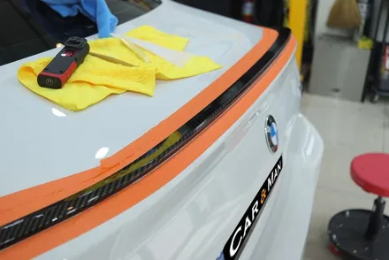 BMW M2 (G87) / PPF 라이트필름 / 사이드미러/ 리어 스포일러/ 머플러 팁 부분 랩핑 시공 / 대구 카앤맨 / 대구 북구 검단동