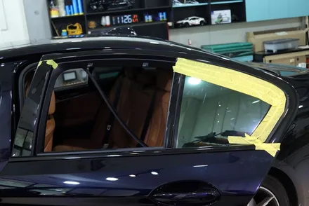 BMW G30 윈도 크롬 몰딩 랩핑 / 크롬죽이기 시공 / 대구 카앤맨 / 대구 북구 검단동