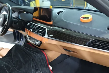 BMW 5시리즈 실내랩핑 / g30 바디 / 4d 카본 시공 / 대구 카앤맨 / 대구 북구 검단동