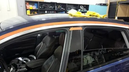 자동차 래핑 BMW 6GT 윈도우 몰딩 블랙 유광 시공 / 대구 북구 검단동