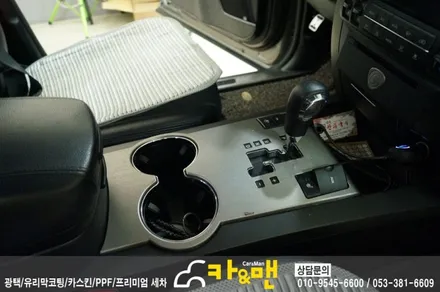 대구 모하비 사이드미러 랩핑(블랙 브러쉬) 및 실내 기어패널 랩핑 재시공/ 카앤맨 / 대구 북구 검단동