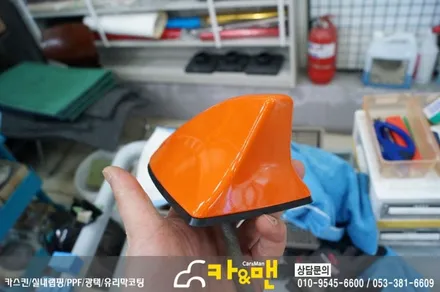 대구 스포티지 ql 부분 랩핑(루프랙/샤크안테나) 시공/카앤맨 / 대구 북구 검단동