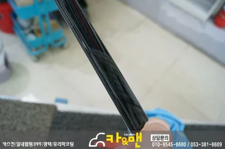 대구 bmw 5gt 루프스킨/사이드미러 부분 랩핑 시공/ 카앤맨 / 대구 북구 검단동