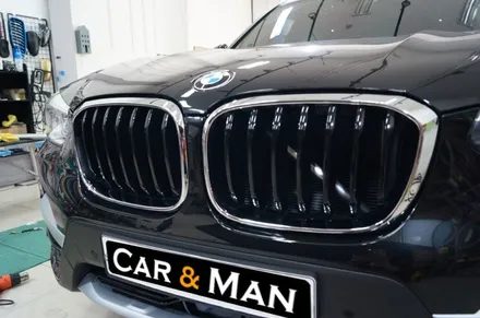 대구 bmw x3 그릴랩핑/사이드미러랩핑/생활보호 ppf(트렁크리드) 시공 카앤맨 / 대구 북구 검단동
