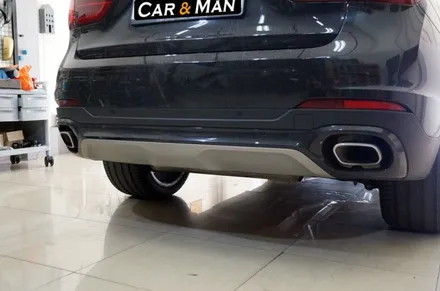 BMW X6 크롬죽이기 랩핑(윈도 몰딩/디퓨져/스키드 플레이트/루프랙 등) 대구/카앤맨 / 대구 북구 검단동