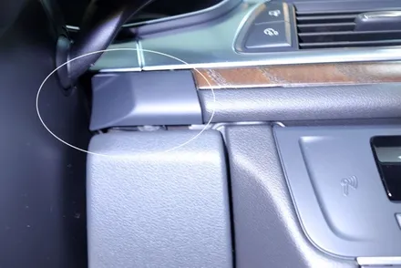 아우디 a6 리얼 우드 트림 / 실내랩핑 / 4d 리얼 카본 시공 / 대구 카앤맨 / 대구 북구 검단동