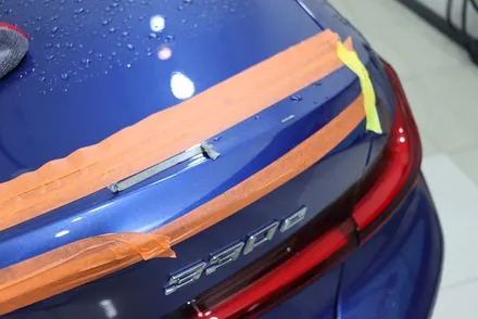 BMW 330e 리어 스포일러 diy 부착 실패 후 재장착을 위해 방문 / 대구 카앤맨 / 대구 북구 검단동