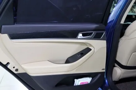 차랩핑 제네시스 g80 실내 우드 파츠 세련된 카본 필름 시공후기 / 대구 북구 검단동