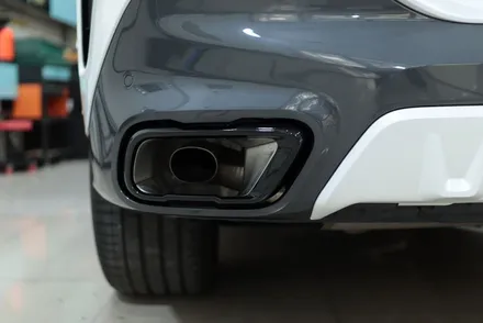 BMW X6 사이드미러 스포일러 랩핑 & 머플러 팁 크롬 딜리트 / 대구 북구 검단동