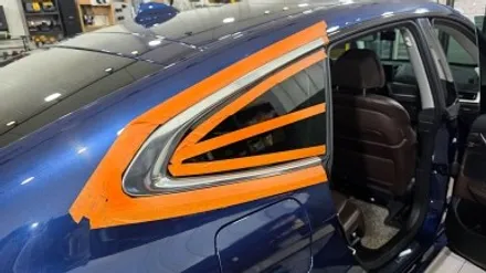 자동차 래핑 BMW 6GT 윈도우 몰딩 블랙 유광 시공 / 대구 북구 검단동