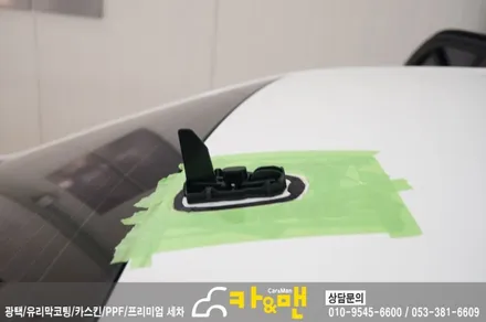 대구 벤츠 e220 루프스킨(에이버리 슈프림) 시공/카앤맨 / 대구 북구 검단동