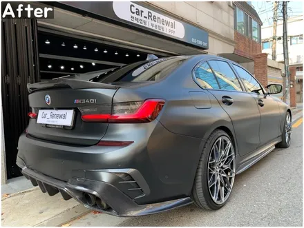 BMW 전체랩핑 M340i (G20) 메탈릭블랙락그레이 시공 / 서울 동작구