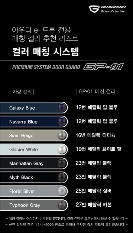 아우디 E트론 가디언 도어가드 싱글패키지 동작구 보라매 랩핑전문점 카리뉴얼 / 서울 동작구