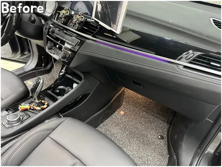 BMW X1 실내랩핑으로 하이그로시 기스 커버업! X1(F48) 카본랩핑 / 서울 동작구