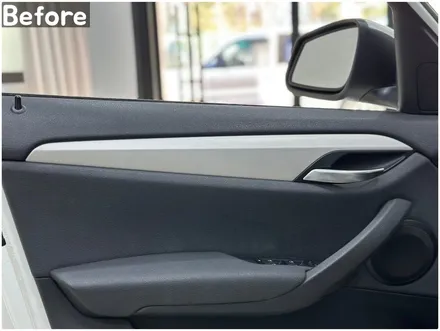 자동차 실내랩핑 / BMW X1(E84) 매트릭스블랙 부분랩핑 / 서울 동작구