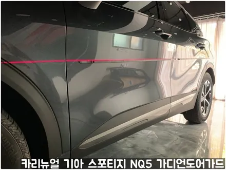 기아 스포티지 NQ5 가디언 도어가드 메탈릭카본 싱글패키지 동작구 보라매 랩핑전문점 카리뉴얼 / 서울 동작구