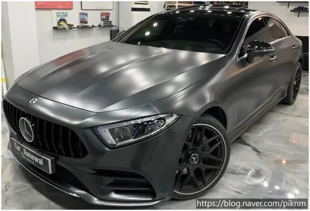 벤츠 CLS450 에이버리 메탈릭블랙락그레이 전체랩핑 동작구 보라매 랩핑전문점 카리뉴얼 / 서울 동작구