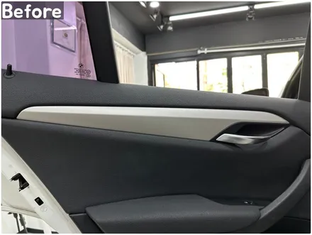 자동차 실내랩핑 / BMW X1(E84) 매트릭스블랙 부분랩핑 / 서울 동작구