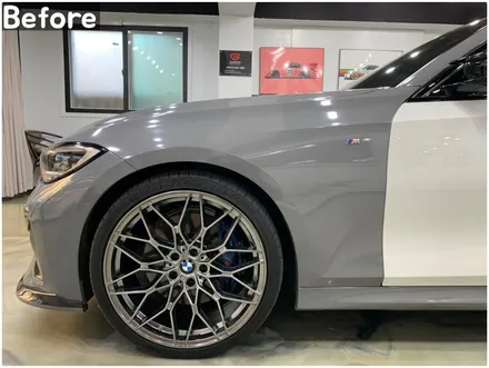 BMW 전체랩핑 M340i (G20) 메탈릭블랙락그레이 시공 / 서울 동작구