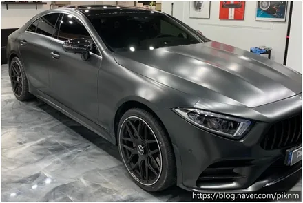 벤츠 CLS450 에이버리 메탈릭블랙락그레이 전체랩핑 동작구 보라매 랩핑전문점 카리뉴얼 / 서울 동작구