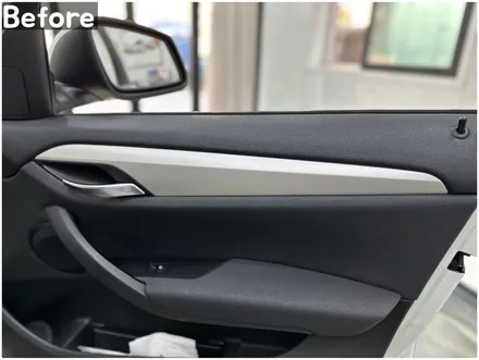 자동차 실내랩핑 / BMW X1(E84) 매트릭스블랙 부분랩핑 / 서울 동작구