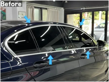 BMW 5시리즈(G30) 윈도우라인 크롬죽이기 시공 후기｜블랙으로 정리한 변화 / 서울 동작
