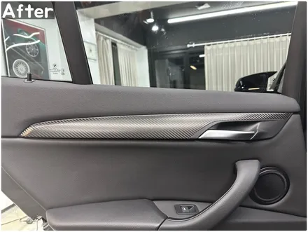 BMW X1 실내랩핑으로 하이그로시 기스 커버업! X1(F48) 카본랩핑 / 서울 동작구