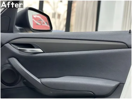 자동차 실내랩핑 / BMW X1(E84) 매트릭스블랙 부분랩핑 / 서울 동작구