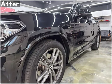 X4 가니쉬 랩핑/BMW 은색몰딩 그릴테두리 부분랩핑/ X4 올블랙 만들기 / 서울 동작구