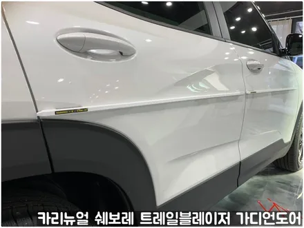 쉐보레 트레일블레이저 가디언도어가드 메탈릭화이트펄 싱글패키지 동작구 랩핑전문점 카리뉴얼 / 서울 동작구