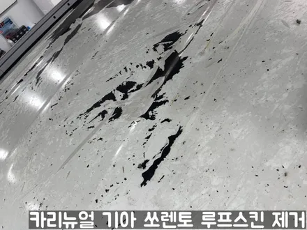 기아 쏘렌토 루프스킨 제거시공! 동작구 랩핑전문점 카리뉴얼 / 서울 동작구
