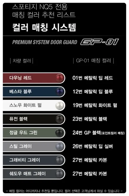 기아 스포티지 NQ5 가디언 도어가드 싱글패키지 동작구 보라매 랩핑전문점 카리뉴얼 / 서울 동작구
