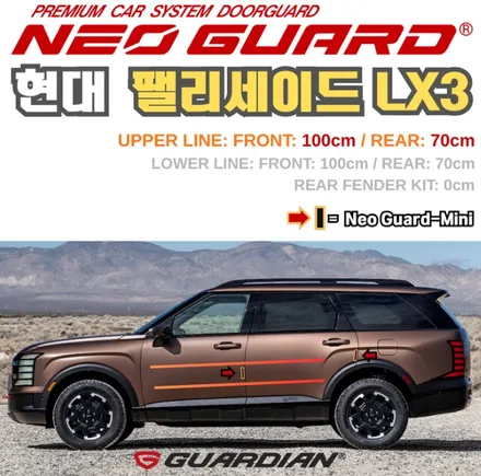 서울 동작구 팰리세이드 문콕방지도어가드｜가디언 네오가드 시공 후기 / 서울 동작