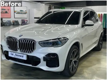 BMW X5 크롬죽이기 시공 | 윈도우라인·루프랙 블랙 랩핑 & 블랙 그릴 교체 후기 / 서울 동작