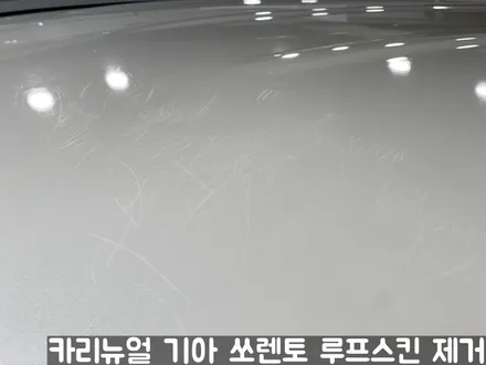 기아 쏘렌토 루프스킨 제거시공! 동작구 랩핑전문점 카리뉴얼 / 서울 동작구