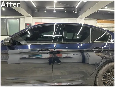 BMW 5시리즈(G30) 윈도우라인 크롬죽이기 시공 후기｜블랙으로 정리한 변화 / 서울 동작