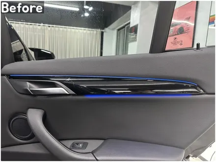 BMW X1 실내랩핑으로 하이그로시 기스 커버업! X1(F48) 카본랩핑 / 서울 동작구
