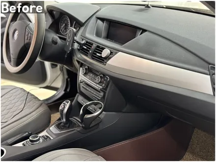 자동차 실내랩핑 / BMW X1(E84) 매트릭스블랙 부분랩핑 / 서울 동작구