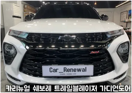 쉐보레 트레일블레이저 가디언도어가드 메탈릭화이트펄 싱글패키지 동작구 랩핑전문점 카리뉴얼 / 서울 동작구