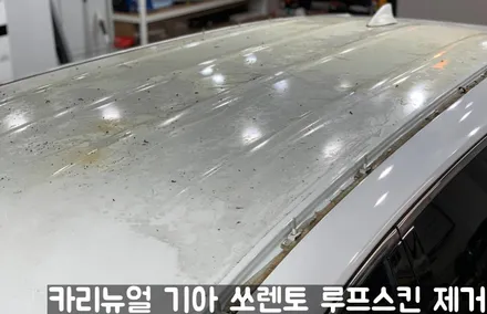 기아 쏘렌토 루프스킨 제거시공! 동작구 랩핑전문점 카리뉴얼 / 서울 동작구