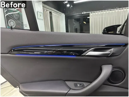 BMW X1 실내랩핑으로 하이그로시 기스 커버업! X1(F48) 카본랩핑 / 서울 동작구