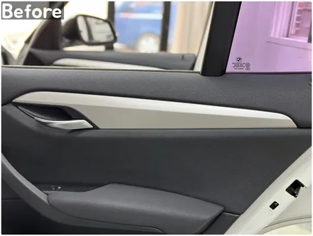 자동차 실내랩핑 / BMW X1(E84) 매트릭스블랙 부분랩핑 / 서울 동작구