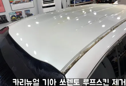 기아 쏘렌토 루프스킨 제거시공! 동작구 랩핑전문점 카리뉴얼 / 서울 동작구