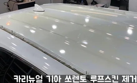 기아 쏘렌토 루프스킨 제거시공! 동작구 랩핑전문점 카리뉴얼 / 서울 동작구
