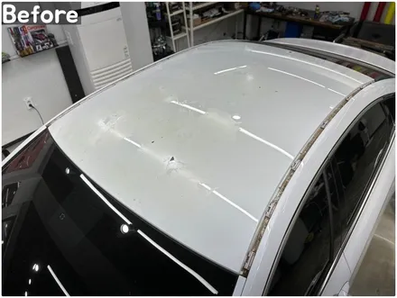 G80 루프스킨재시공 / 자동차지붕랩핑 / 서울 랩핑샵 / 서울 동작구