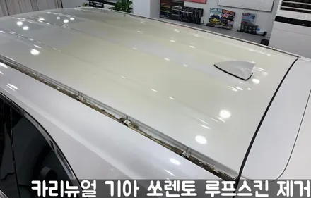 기아 쏘렌토 루프스킨 제거시공! 동작구 랩핑전문점 카리뉴얼 / 서울 동작구
