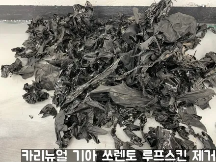 기아 쏘렌토 루프스킨 제거시공! 동작구 랩핑전문점 카리뉴얼 / 서울 동작구